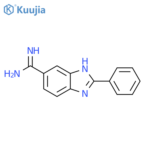 1H-Benzimidazole-5-carboximidamide, 2-phenyl- structure