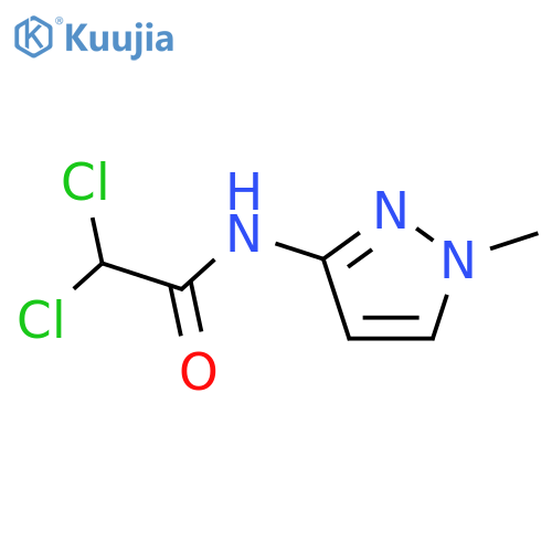 2,2-Dichloro-N-(1-methyl-1H-pyrazol-3-yl)-acetamide structure