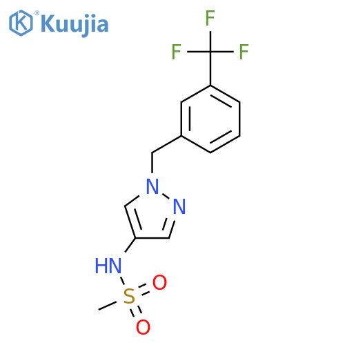 N-[1-(3-Trifluoromethyl-benzyl)-1H-pyrazol-4-yl]-methanesulfonamide structure