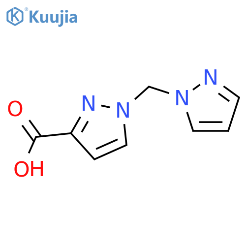 1-[(1H-pyrazol-1-yl)methyl]-1H-pyrazole-3-carboxylic acid structure