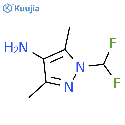 1-(Difluoromethyl)-3,5-dimethyl-1H-pyrazol-4-amine structure