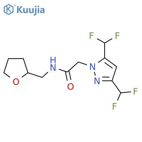 <br>2-(3,5-Bis-difluoromethyl-pyrazol-1-yl)-N-(tetrahydro-furan-2-ylmethyl)-ace tamide structure