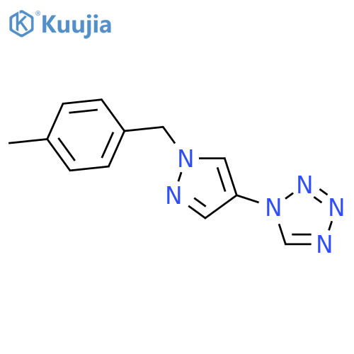 1-[1-(4-Methyl-benzyl)-1H-pyrazol-4-yl]-1H-tetrazole structure