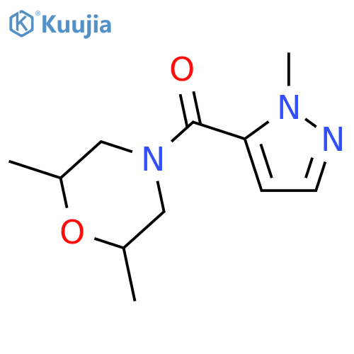 (2,6-dimethylmorpholin-4-yl)(1-methyl-1H-pyrazol-5-yl)methanone structure
