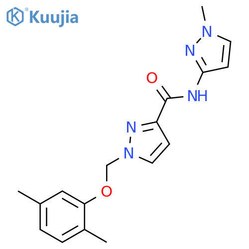 <br>1-(2,5-Dimethyl-phenoxymethyl)-1H-pyrazole-3-carboxylic acid (1-methyl-1H-p yrazol-3-yl)-amide structure