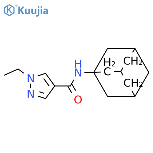 1-Ethyl-1H-pyrazole-4-carboxylic acid adamantan-1-ylamide structure