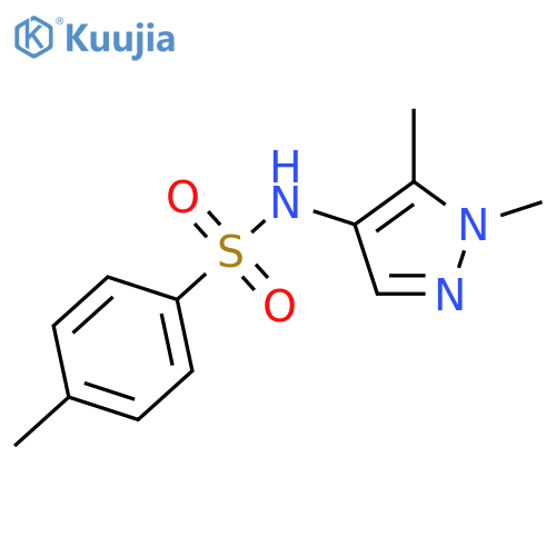 N-(1,5-Dimethyl-1H-pyrazol-4-yl)-4-methyl-benzenesulfonamide structure