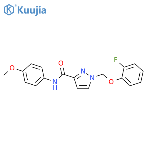 <br>1-(2-Fluoro-phenoxymethyl)-1H-pyrazole-3-carboxylic acid (4-methoxy-phenyl) -amide structure