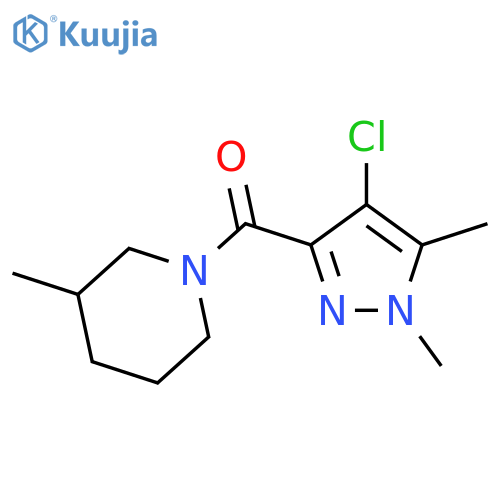 (4-Chloro-1,5-dimethyl-1H-pyrazol-3-yl)-(3-methyl-piperidin-1-yl)-methanone structure