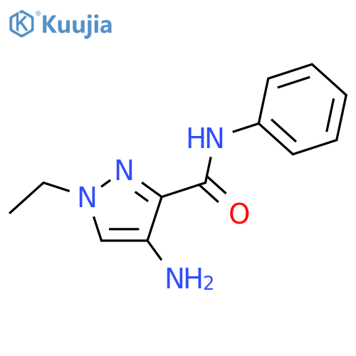 4-amino-1-ethyl-N-phenyl-1H-pyrazole-3-carboxamide structure