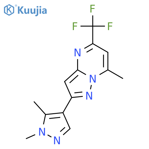<br>2-(1,5-Dimethyl-1H-pyrazol-4-yl)-7-methyl-5-trifluoromethyl-pyrazolo[1,5-a] pyrimidine structure