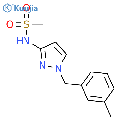 N-[1-(3-Methyl-benzyl)-1H-pyrazol-3-yl]-methanesulfonamide structure