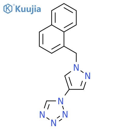 1-(1-Naphthalen-1-ylmethyl-1H-pyrazol-4-yl)-1H-tetrazole structure