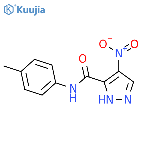 4-Nitro-1H-pyrazole-3-carboxylic acid p-tolylamide structure