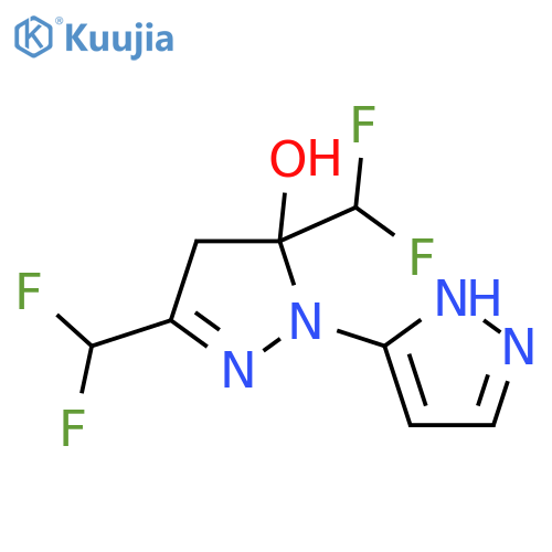 3,5-bis(difluoromethyl)-4,5-dihydro-1'H-1,3'-bipyrazol-5-ol structure