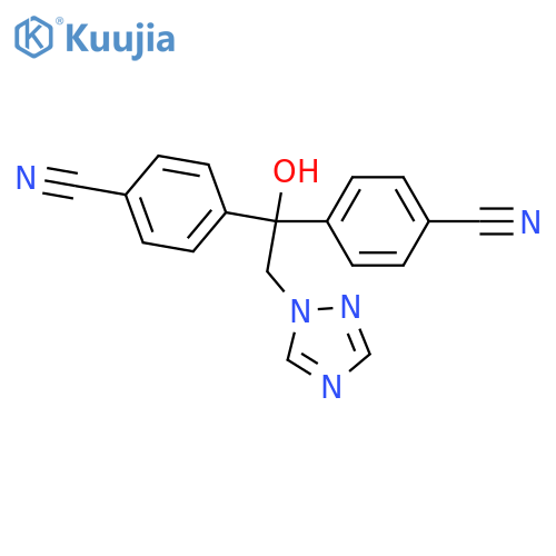 Benzonitrile,4,4'-[1-hydroxy-2-(1H-1,2,4-triazol-1-yl)ethylidene]bis- structure