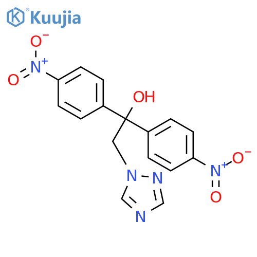 1H-1,2,4-Triazole-1-ethanol,a,a-bis(4-nitrophenyl)- structure