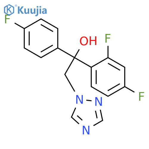 1H-1,2,4-Triazole-1-ethanol,a-(2,4-difluorophenyl)-a-(4-fluorophenyl)- structure