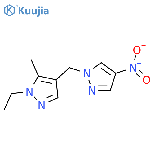 1-ethyl-5-methyl-4-(4-nitro-1H-pyrazol-1-yl)methyl-1H-pyrazole structure