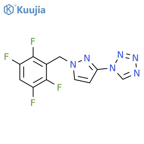 1-[1-(2,3,5,6-tetrafluorobenzyl)-1H-pyrazol-3-yl]-1H-tetrazole structure