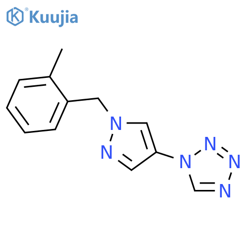 1-[1-(2-Methyl-benzyl)-1H-pyrazol-4-yl]-1H-tetrazole structure