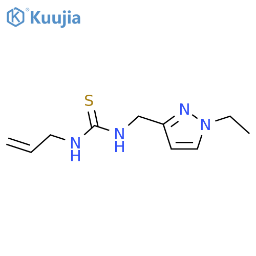 1-Allyl-3-(1-ethyl-1H-pyrazol-3-ylmethyl)-thiourea structure