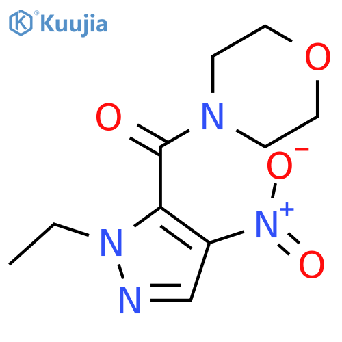 (1-ethyl-4-nitro-1H-pyrazol-5-yl)(morpholin-4-yl)methanone structure