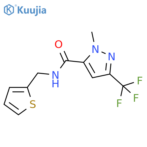 1-methyl-N-(thien-2-ylmethyl)-3-(trifluoromethyl)-1H-pyrazole-5-carboxamide structure