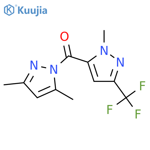 <br>(3,5-Dimethyl-pyrazol-1-yl)-(2-methyl-5-trifluoromethyl-2H-pyrazol-3-yl)-me thanone structure