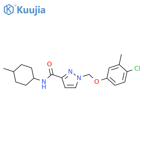 <br>1-(4-Chloro-3-methyl-phenoxymethyl)-1H-pyrazole-3-carboxylic acid (4-methyl -cyclohexyl)-amide structure