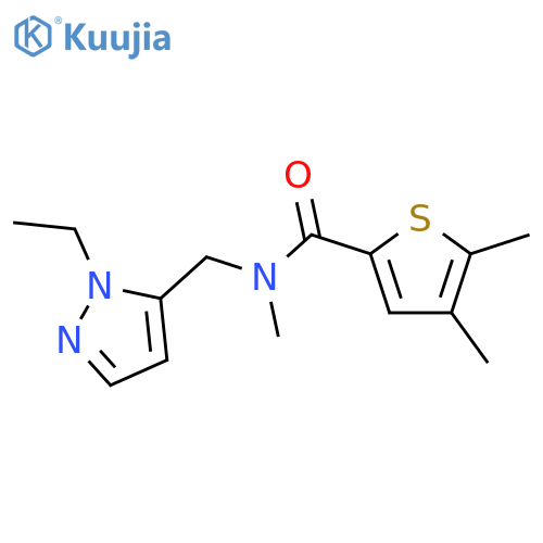 <br>4,5-Dimethyl-thiophene-2-carboxylic acid (2-ethyl-2H-pyrazol-3-ylmethyl)-me thyl-amide structure