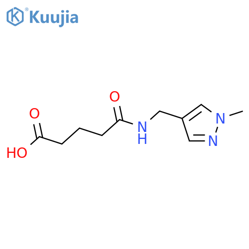 4-[(1-Methyl-1H-pyrazol-4-ylmethyl)-carbamoyl]-butyric acid structure
