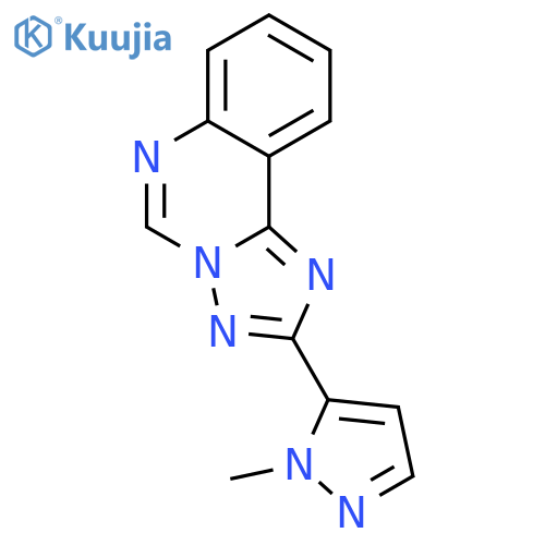 2-(1-methyl-1H-pyrazol-5-yl)[1,2,4]triazolo[1,5-c]quinazoline structure