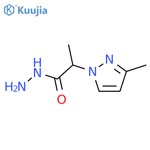 2-(3-Methyl-1H-pyrazol-1-yl)propanohydrazide structure
