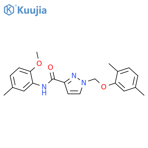 <br>1-(2,5-Dimethyl-phenoxymethyl)-1H-pyrazole-3-carboxylic acid (2-methoxy-5-m ethyl-phenyl)-amide structure