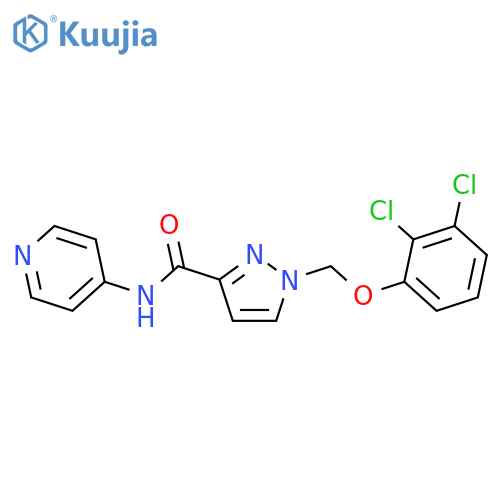 <br>1-(2,3-Dichloro-phenoxymethyl)-1H-pyrazole-3-carboxylic acid pyridin-4-ylam ide structure