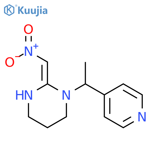 Pyrimidine, hexahydro-2-(nitromethylene)-1-[1-(4-pyridinyl)ethyl]- structure