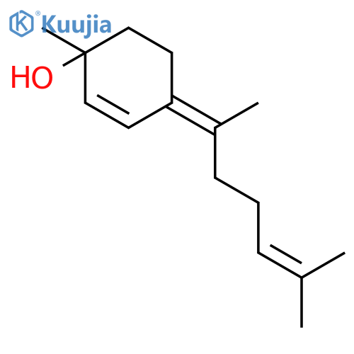 2-Cyclohexen-1-ol, 4-(1,5-dimethyl-4-hexenylidene)-1-methyl-, (E)- structure