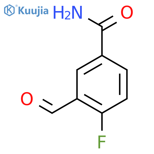 4-Fluoro-3-formylbenzamide structure