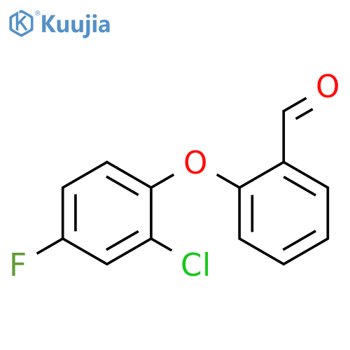 2-(2-chloro-4-fluorophenoxy)benzaldehyde structure