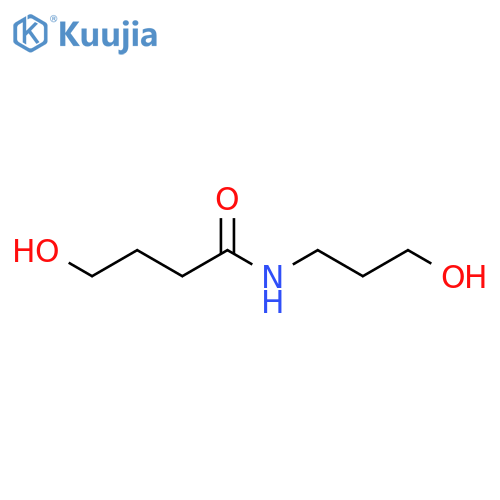 Butanamide, 4-hydroxy-N-(3-hydroxypropyl)- structure