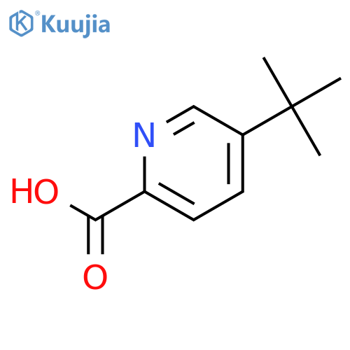 5-tert-butylpyridine-2-carboxylic acid structure