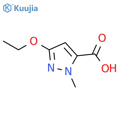 5-Ethoxy-2-methyl-2H-pyrazole-3-carboxylic acid structure