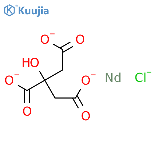 Neodymate(1-),chloro[2-hydroxy-1,2,3-propanetricarboxylato(3-)]-, hydrogen (9CI) structure