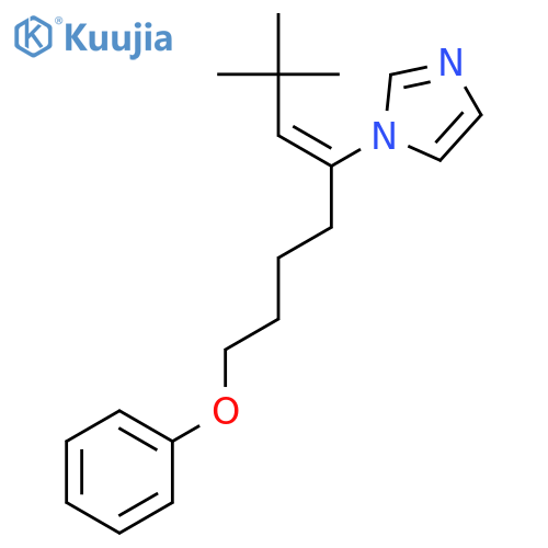 1H-Imidazole, 1-[1-(2,2-dimethylpropylidene)-5-phenoxypentyl]- structure
