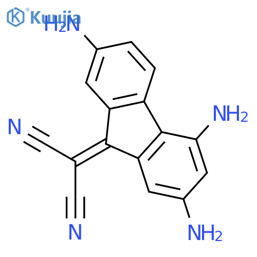 Propanedinitrile, (2,4,7-triamino-9H-fluoren-9-ylidene)- structure