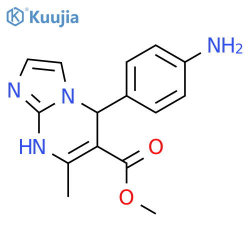 Imidazo[1,2-a]pyrimidine-6-carboxylic acid,5-(4-aminophenyl)-1,5-dihydro-7-methyl-, methyl ester structure