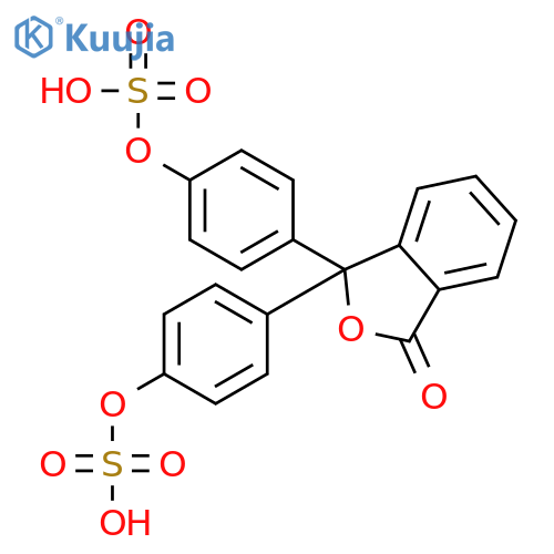1(3H)-Isobenzofuranone,3,3-bis[4-(sulfooxy)phenyl]- structure