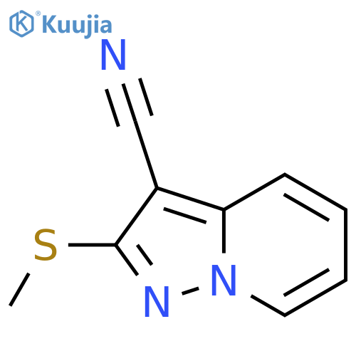 Pyrazolo[1,5-a]pyridine-3-carbonitrile, 2-(methylthio)- structure