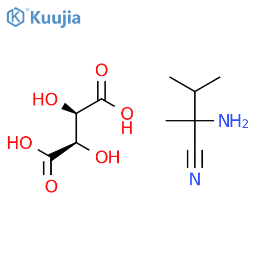 (2S)-2-Amino-2,3-dimethyl-butanenitrile L-(+)-Tartaric Acid structure